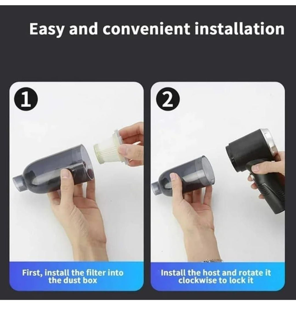 2-in-1 Wireless Vacuum Cleaner & Air Duster – Portable & Powerful