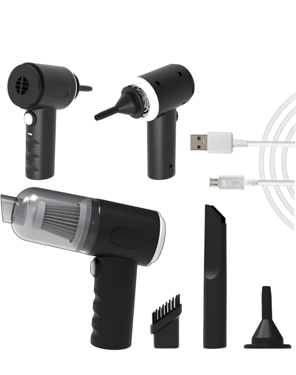 2-in-1 Wireless Vacuum Cleaner & Air Duster – Portable & Powerful