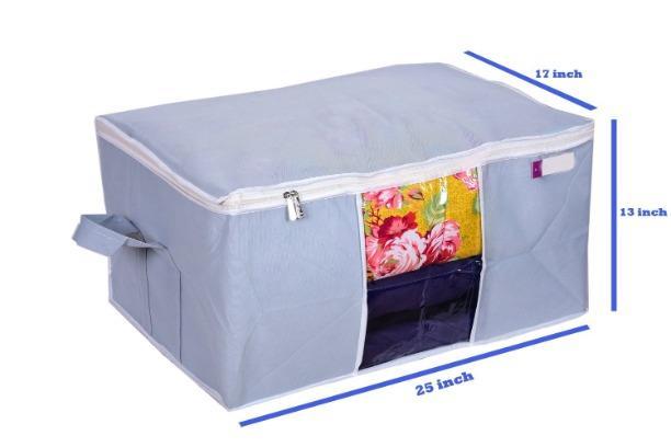 Storage Organizer- Solid Non Woven Storage Organizer (Set of 3)