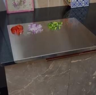 Hygienic Stainless Steel Chopping Board for Modern Kitchen