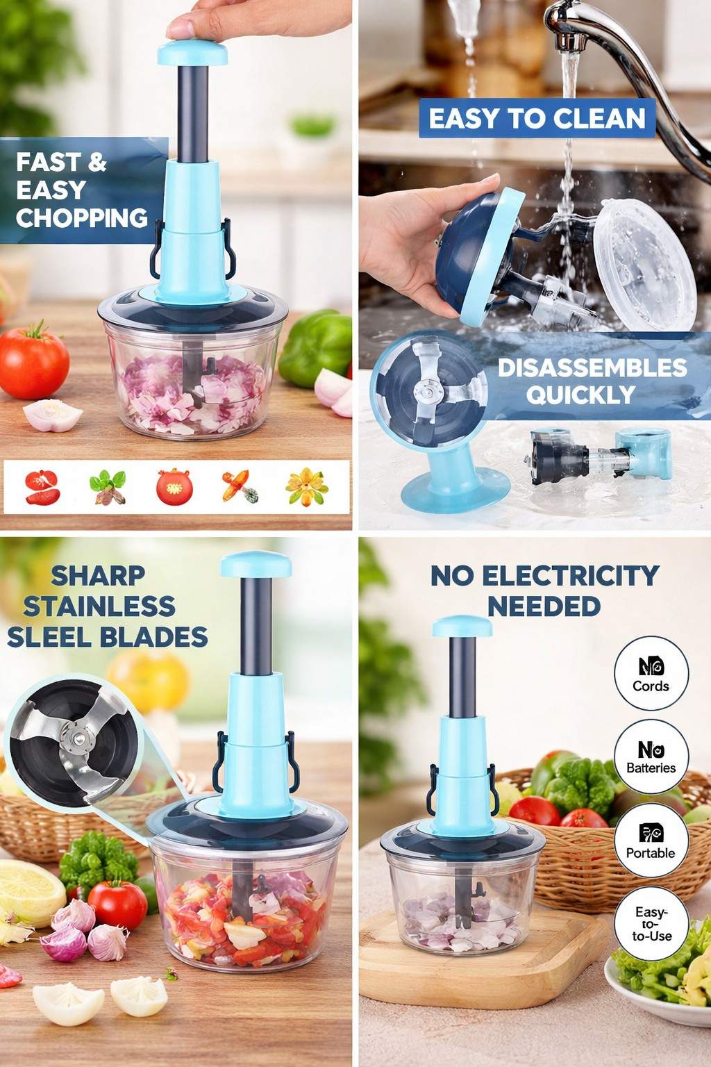 Manual Fruit and Vegetable Chopper